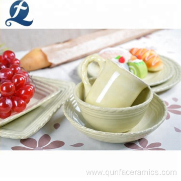 Restaurant breakfast dinnerware custom ceramic tableware